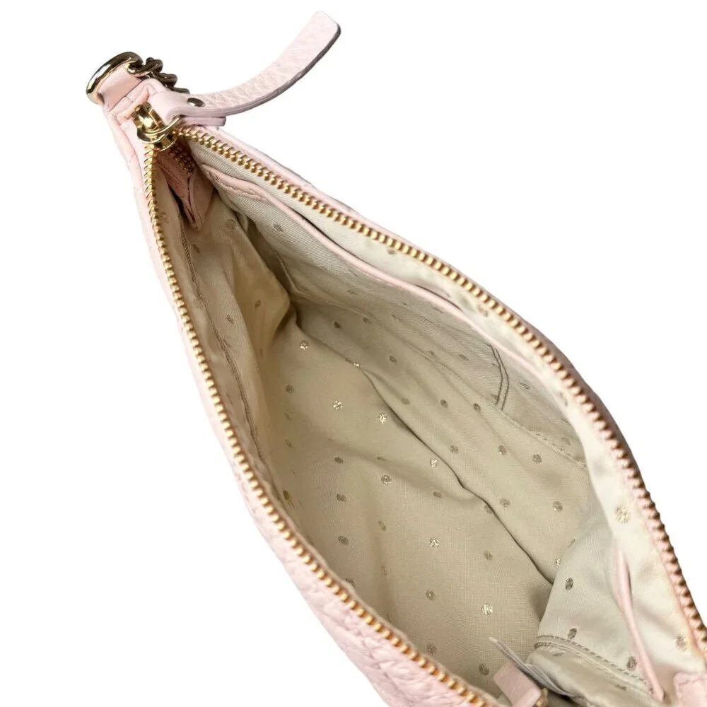 NWT Kate Spade Quilted Leather Shoulder Crossbody Bag Petal Pink Coquette Girly